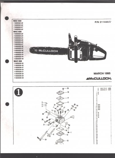 Mcculloch Cs 38 Em Chainsaw Manual